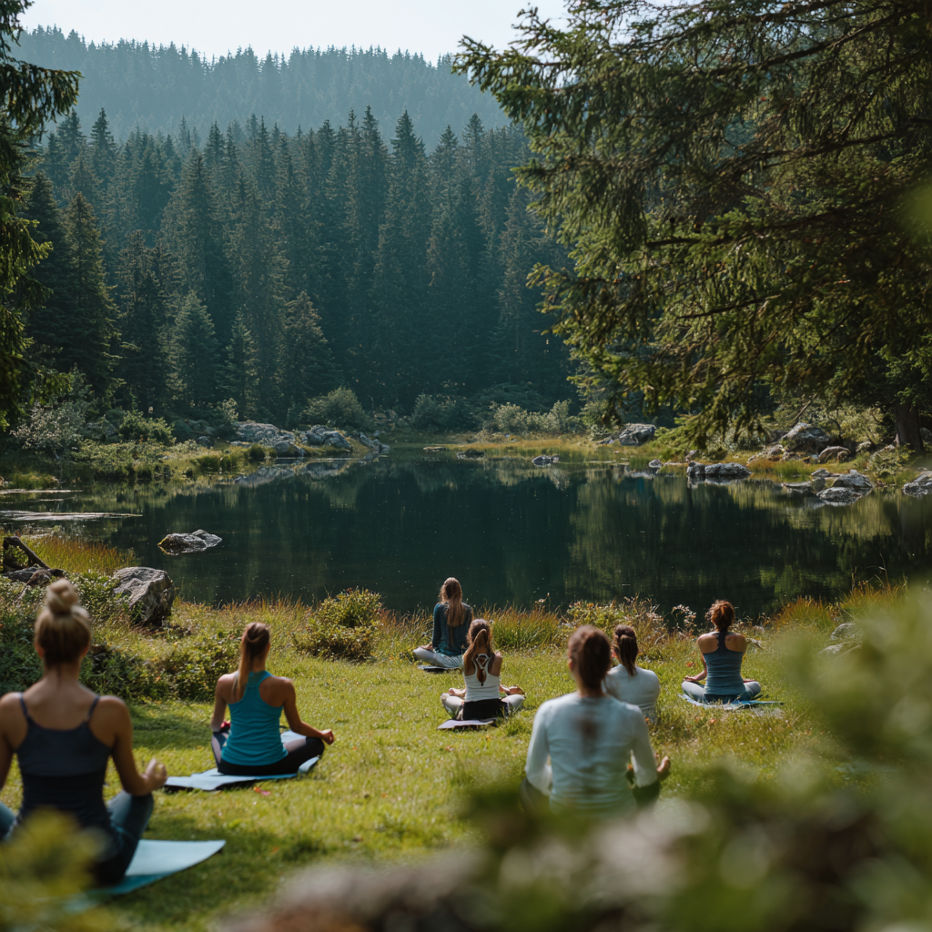 Йога сесия на открито